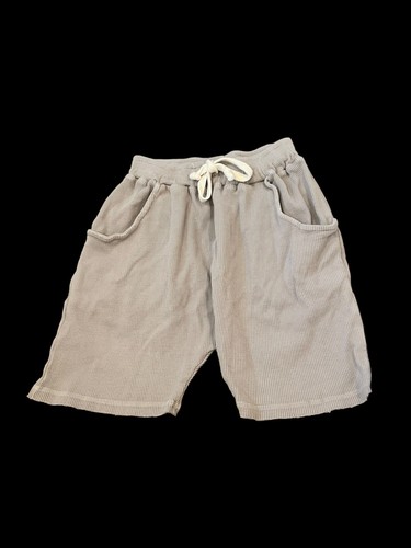 Tocoto Vintage Grey & White Kids Waffle Knit Shorts Organic Cotton BOGO! Size 8 - Picture 2 of 12