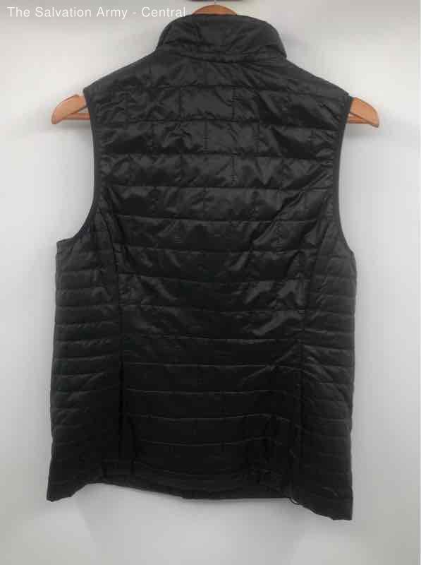 Patagonia Womens Black Sleeveless Zipped Pockets FullZip Quilted Vest