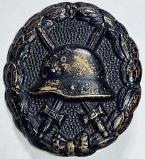 Original WW1 German Imperial Army Black Wounds Badge 1917