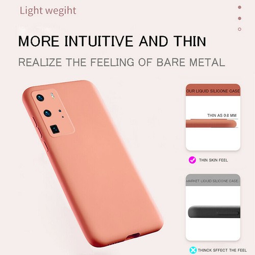 For Huawei P40 P30 Pro P20 Lite Soft Liquid Silicone Case Cover Square Edge - Picture 6 of 22