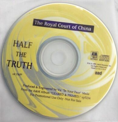 ROYAL COURT OF CHINA Half the Truth 1989-RARE VINTAGE COLLECTIBLE-SHIPS N 24 HRS