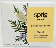 NEW KOHLER Sprig Tea Tree + Rosemary SHIELD Multi-Use Shower Infusion Pod Aroma