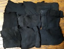 50 Premium Denim Char Cloth for survival prepping and camp fire starter