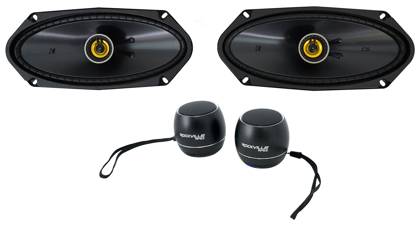 Пара автомобильных динамиков KICKER 50CSC4104 мощностью 225 Вт 4x10 2 Портативные Bluetooth-колонки 12690₽