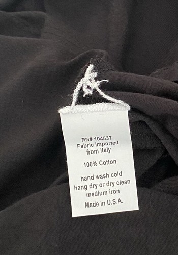 NUEVO CON ETIQUETAS $98 BURN TORCH PCH CAMISETA TALLA XXS Negro Bordado Espalda Anthropologie - Imagen 5 de 6