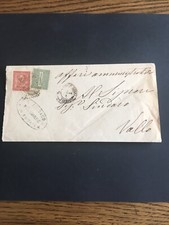 BUSTA AFFRANCATA CON C.2- C.1- DELLA SERIE DE LA RUE