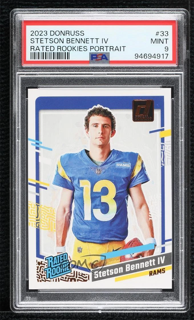 Stetson Bennett Panini Donruss Rated Rookies Portrait #33 Base