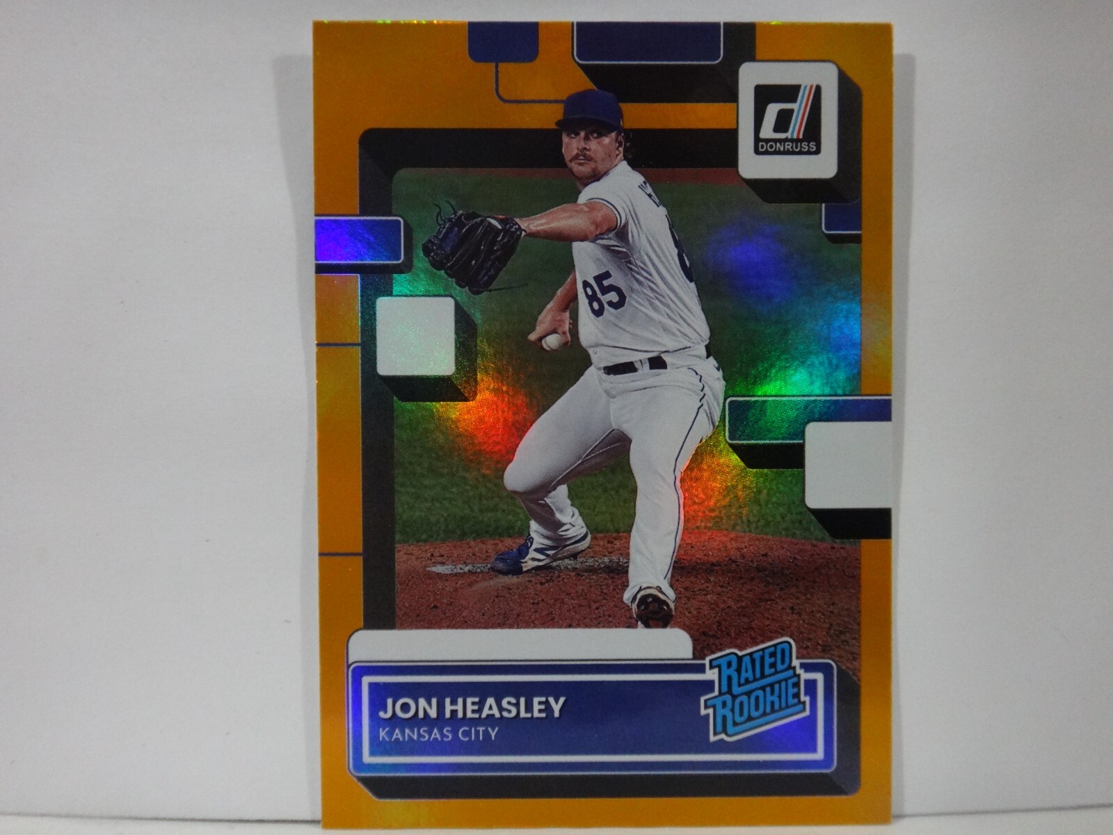 2022 Panini Donruss Rated Rookie Holo Orange Jon Heasley #65 Rookie RC