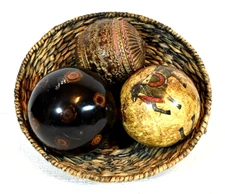 Art Deco Decorative Ornamental Balls For Bowl/Basket, 3 Styles, Glossy & Raised