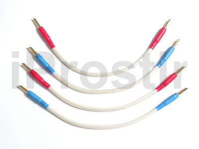QED Reference XT-400 Audiophile Jumper Cables. Set of 4 Speaker Bi-Wire Jumpers