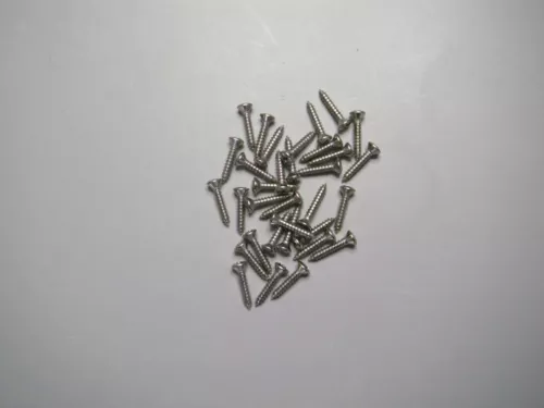 Pickguard screws, Gibson + others # 3 x1/2 nickel 12 pack Phillips oval head 