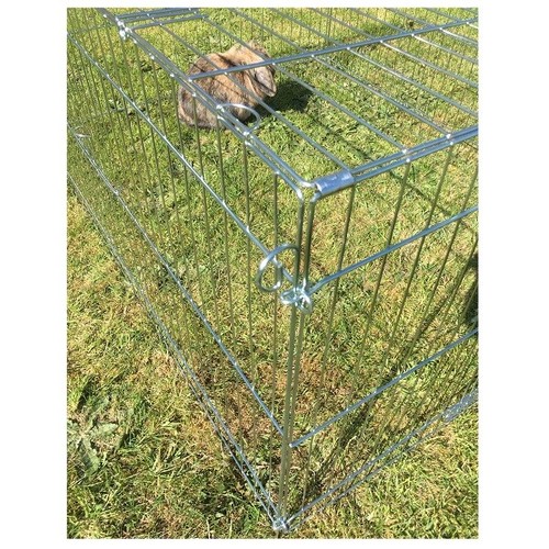 Playpen With Roof 46" Large Metal Enclosure Rabbit Guinea Pig Chicken Duck Puppy - Picture 10 of 12