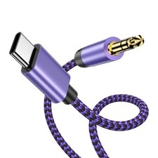 Aux to USB C 3FT for iPhone 16e/16/16 Pro/16 Pro Max/16 Plus/15/15 Pro/15 Pro...