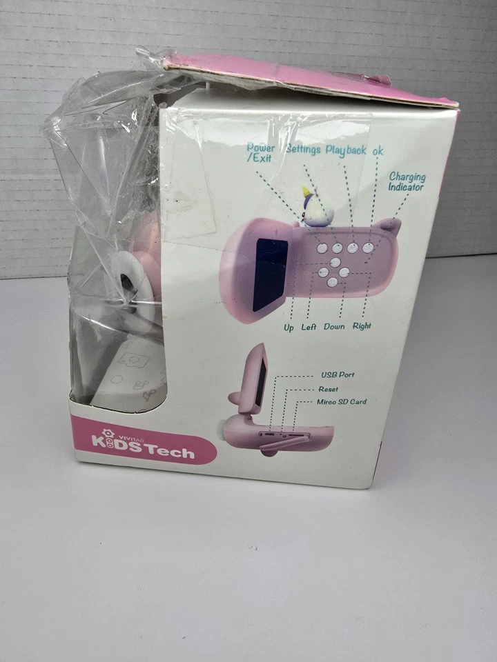 Videocámara Vivitar Kidzcam Rosa Gatito Mercaticornio Toma Fotos y Videos Foto 4 de 4