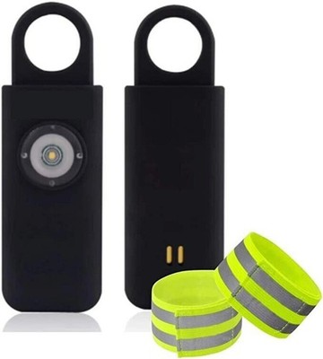 Schlüsselanhänger Panik Alarm - 125db Sirene & 200 Lumen Strobing LED Licht. Plus Hi Vis