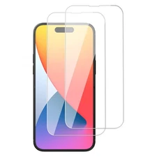 2X Tempered Glass Screen Protector Tempered Film For iPhone 13 14 15 16 Pro Max