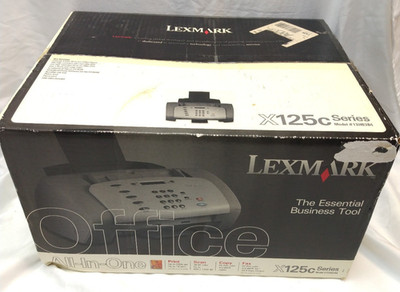 NOS SEALED Lexmark x125c All-In-One Inkjet Color Printer Copy Scan Fax Print NEW