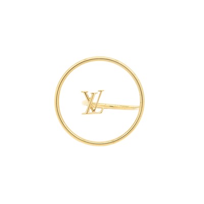 Louis Vuitton LV Eclipse Metal Ring Zipang Gold M00768 Authentic