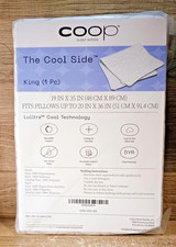 Coop Home Goods Cool Side Pillowcase, King Size Cooling for Hot Sleepers