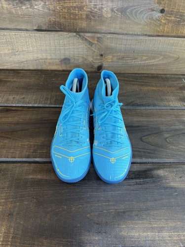 Nike Superfly 8 Academy IC ‘Blue White’ Indoor Soccer Shoes Men Size 7.5 - Picture 3 of 10