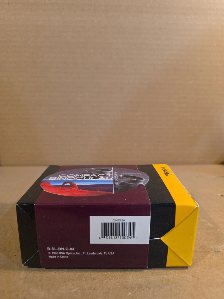 BSA Optics 10x25 Binoculars Fully Coated Optics. 96M/1000M, 288Ft/1000 Yds *NIB* - Image 3 of 4