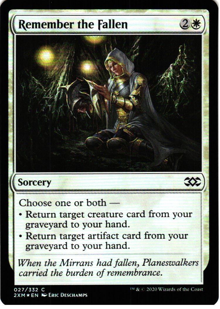Remember the Fallen 27 C Double Masters NM Foil MTG