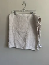 Pottery Barn Kids Organic Cotton Muslin Receiving Blanket Striped Gender Neutral