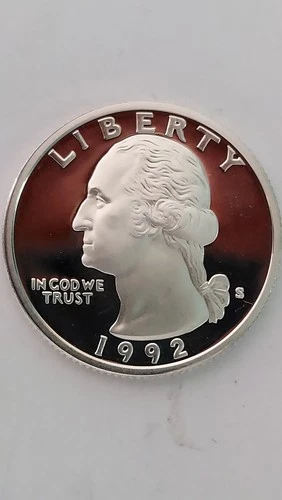 1992-S United States, Proof Silver, Washington Quarter