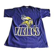 Vintage Apex 1 Minnesota Vikings 90s Jersey style T-shirt, Youth XL, Made in USA