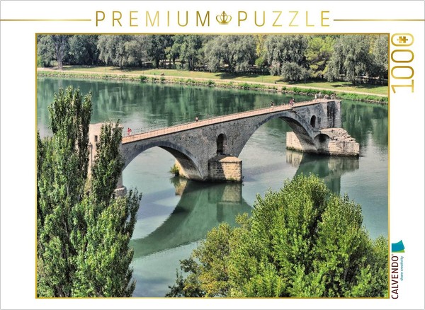 Calvendo Puzzle Bridge Of Avignon | 1000 Pieces, Finished Size 25.2 × 18.9 In (6-image