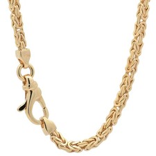 Edle Goldkette Königskette Breite 2,5 mm - massiv 585-14 Karat Gold