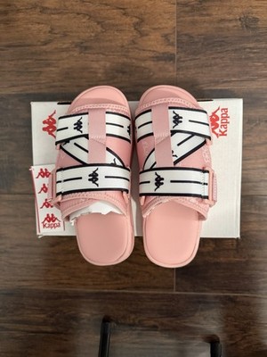 Kappa Authentic Japan RideW Unisex Slides Sandals Pink Kids Size 4 331D1NW-A03