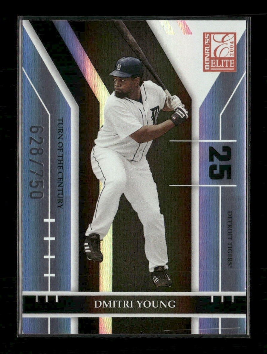 2004 Donruss Elite Dmitri Young #30 Turn of the Century 628/750 Tigers