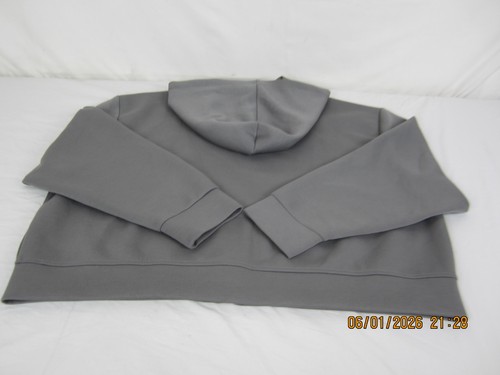 A New Day Damen kurzer Kapuzenpullover mit Reißverschluss grau 1X - Bild 4 von 12