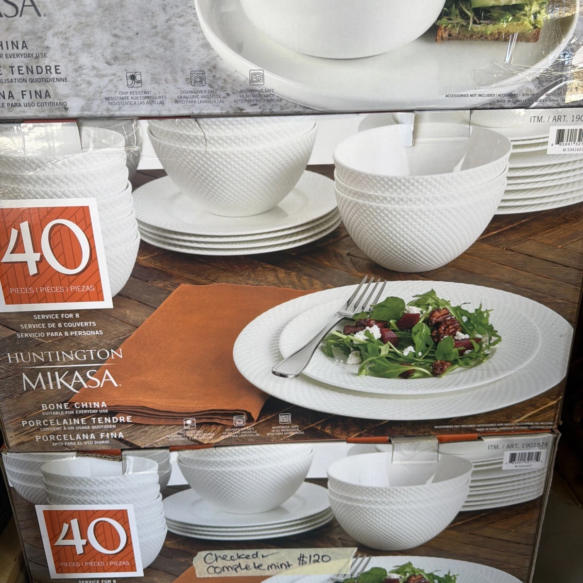 Mikasa White Bone China Dinner Service Sets for sale | eBay