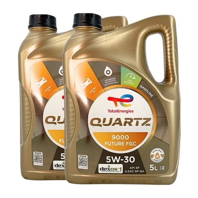 TOTAL Quartz 9000 Future FGC SAE 5W-30 Huile Moteur dexos1 Gen3, 2x5 Litres - Photo 1/3