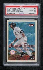 2005 Fleer Tradition Diamond Tributes Alex Rodriguez #2DT PSA 10 GEM MT 0e2x