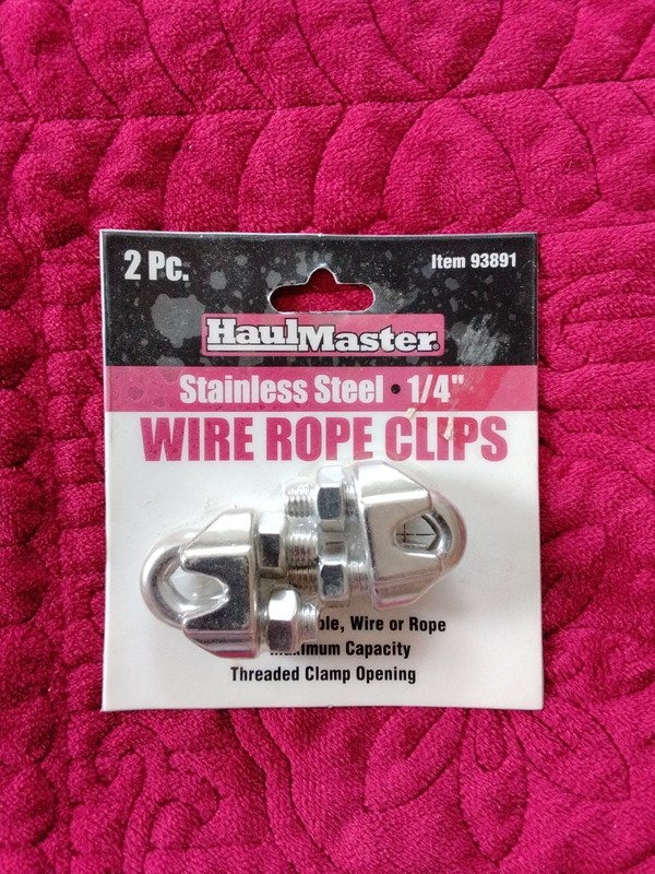 NEW Haul-Master 1/4" Wire Rope Clips 2pc. #93891
