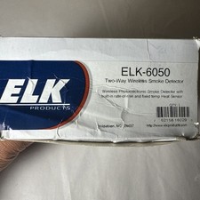 ELK PRODUCTS 6050 2 Way Wireless Smoke Detector w/ Rate of Rise/Fixed Temp Heat