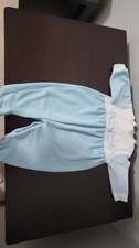 Vintage "Thank Heaven terry cloth Sleeper 3 Mo Baby Blue- made in the USA