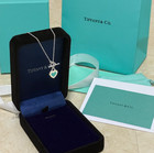 Tiffany & Co. Sterling Silver Heart Pendant Necklace With Box — photo 2