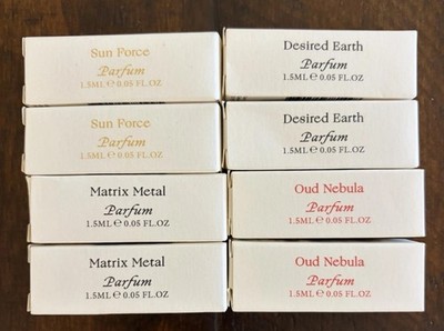 8 x The Harmonist Sun Force Desired Earth Royal Earth Parfum Samples 8 x 1.5 ml