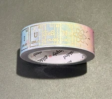 New Simply Gilded Chemistry Genius Multicolor washi tape roll 15 mm