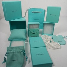 Tiffany Jewelry 1 Watch Pillo BOX & ACCESSORIES Boxes 3 Boxes W Pouch And 1 Bag 
