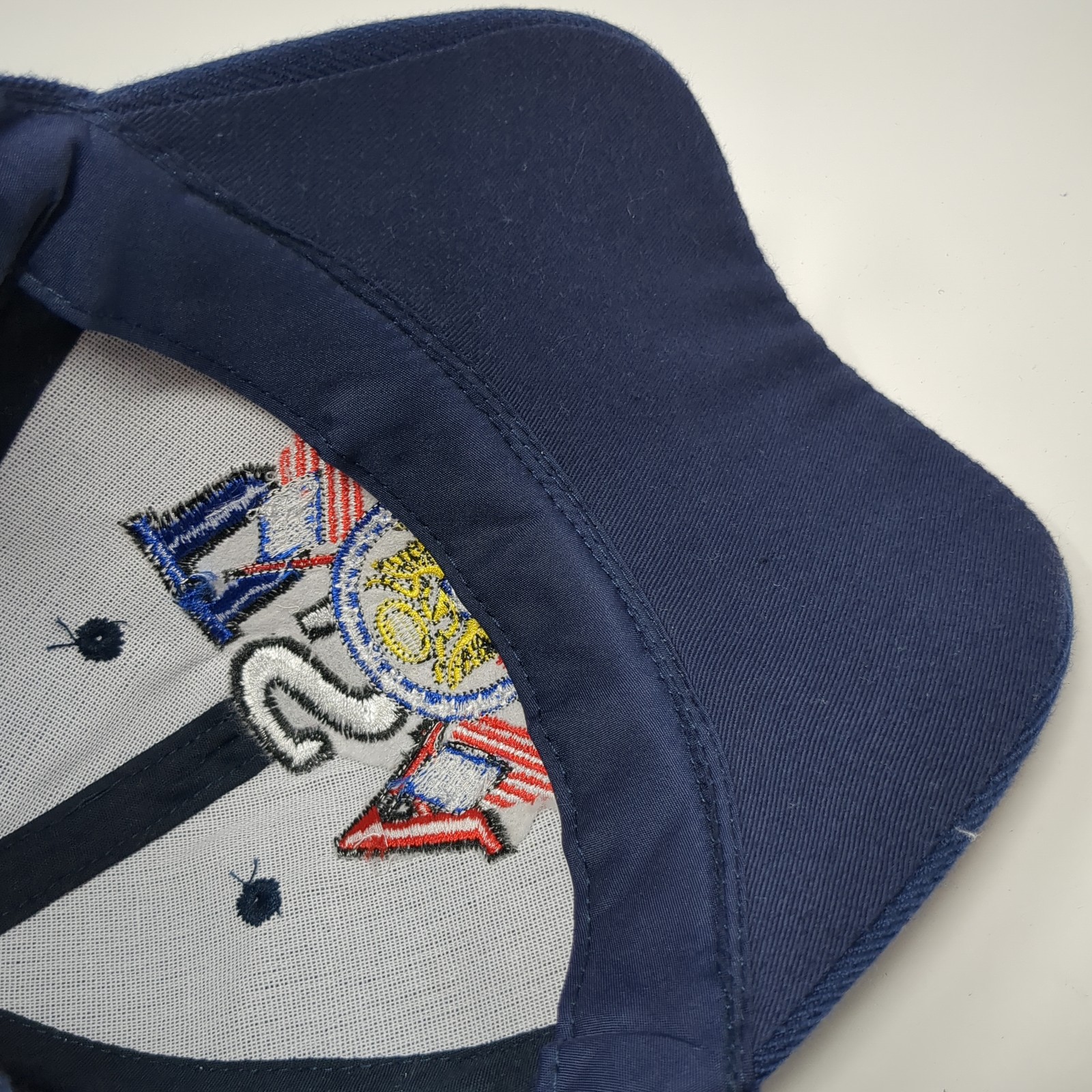 USA Flag Army Eagle Strapback Baseball Cap Blue O… - image 8