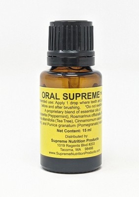 Oral Supreme By Supreme Nutrition Essential Oil Combination For Oral Health 15ml