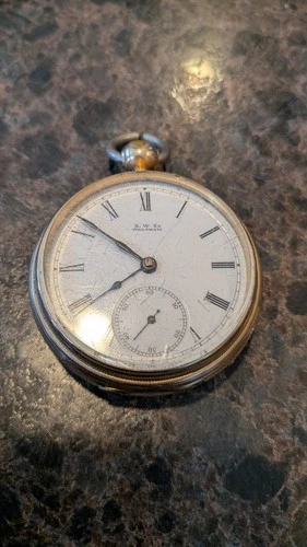 Antique Waltham Pocket Watch Damaged Read Description
