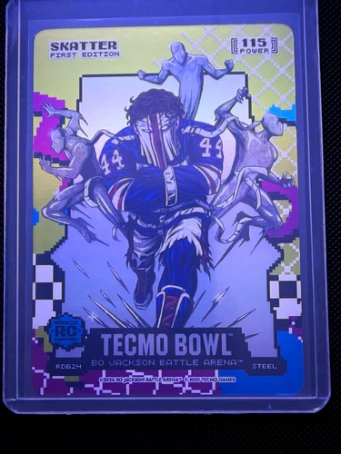 Tecmo Bowl Skatter Bo Jackson Battle Arena 80’s Rad Steel Cam Skattebo Rookie