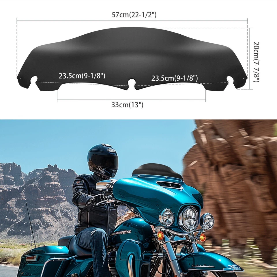 Parabrisas de 4" -7" -9" para Harley Ultra Limited FLHTK FLHTKL FLHTKSE Foto 3 de 4