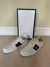 Gucci Ace Embroidered Bee Men's Trainers UK Size 8